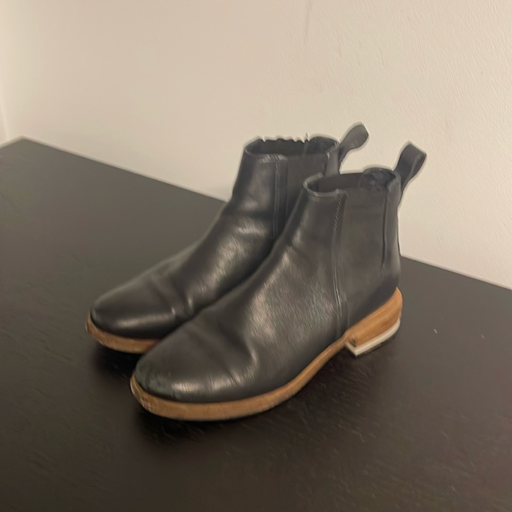 WHISTLES black booties